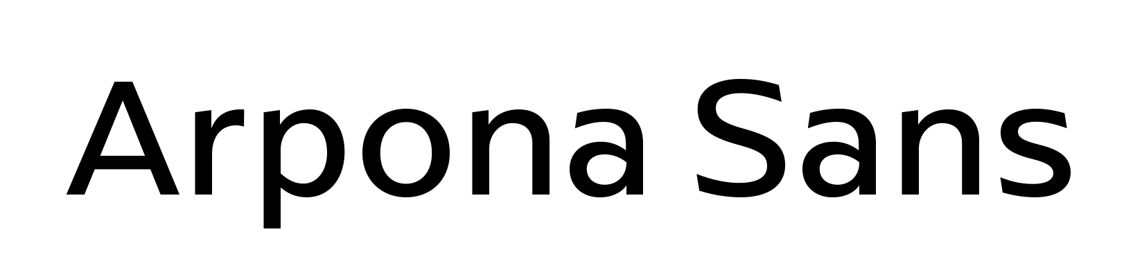 Arpona Sans Typeface
