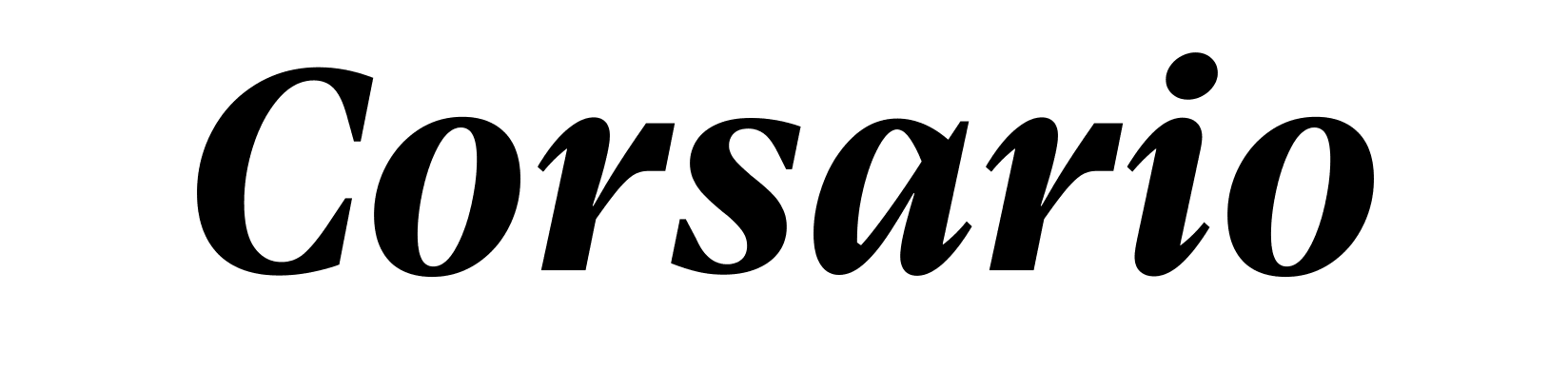 Corsario Typeface