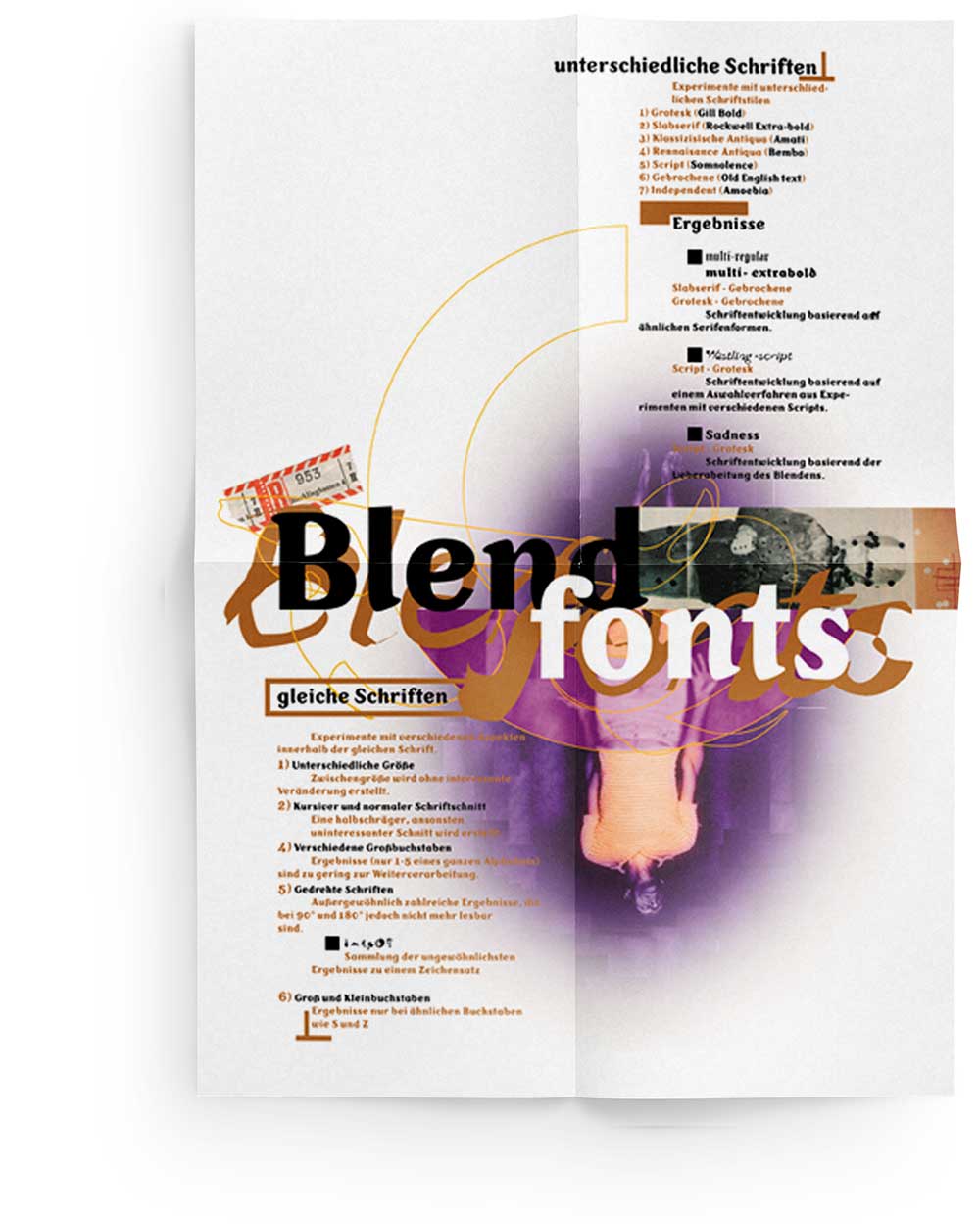 Typographic poster titeled Blendfonts